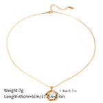 Load image into Gallery viewer, WAVY CIRCLE PENDANT NECKLACE
